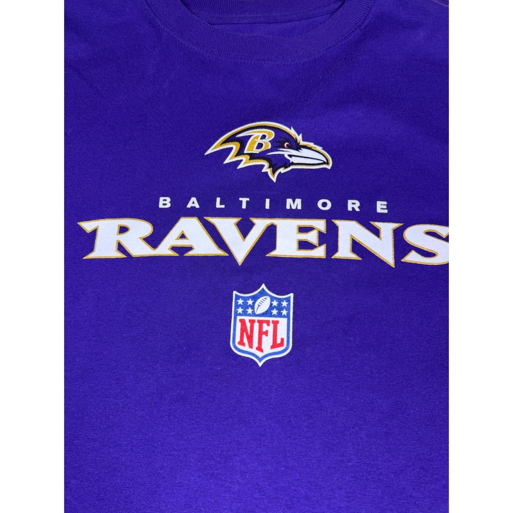 Reebok Baltimore Ravens NFL T-Shirt Mens Large Purple Short Sleeve Graphic Tee